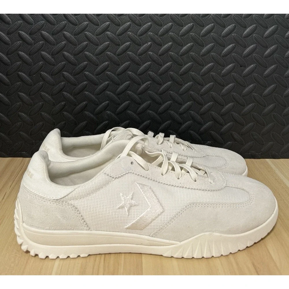 Converse Run Star Trainer Low Sneakers Egret Cream A12196C Mens Size 11.5